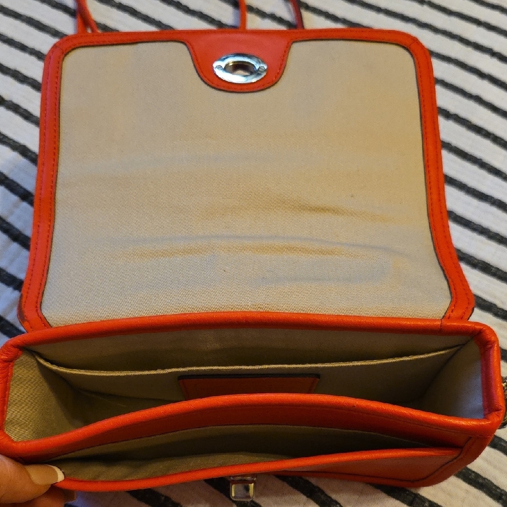 Coach Red Crossbody Bag with Tassel - Picture 7 of 10